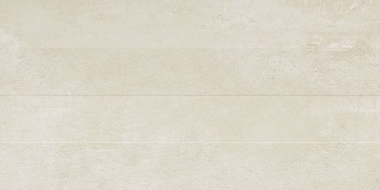 Helle Fliese in Beige mit dezenter Struktur.