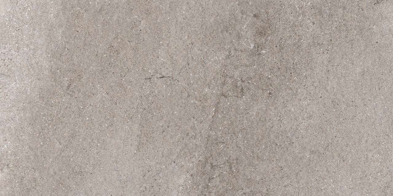 Helle Feinsteinzeugfliese in Betonoptik, matt.