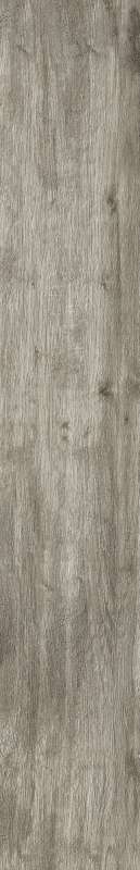 Feinsteinzeugfliese in graubrauner Holzoptik für Innen- und Außenbereich.