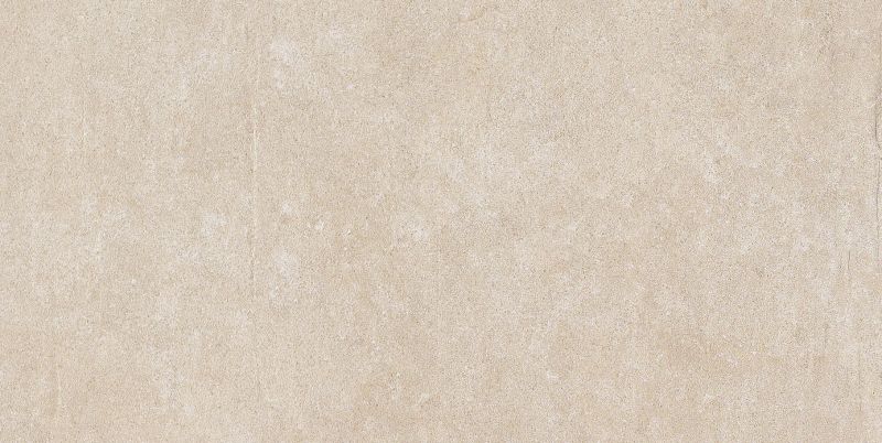 Helle, beige Fliese mit feiner, unregelmäßiger Struktur.