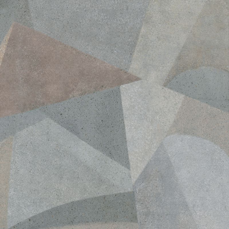 Nahaufnahme einer hellen, strukturierten Fliesenoberfläche.