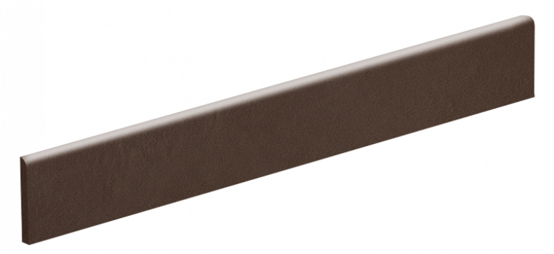 Dunkelbraune Sockelleiste für hochwertige Porcelaingres und Schöner Wohnen Fliesen.