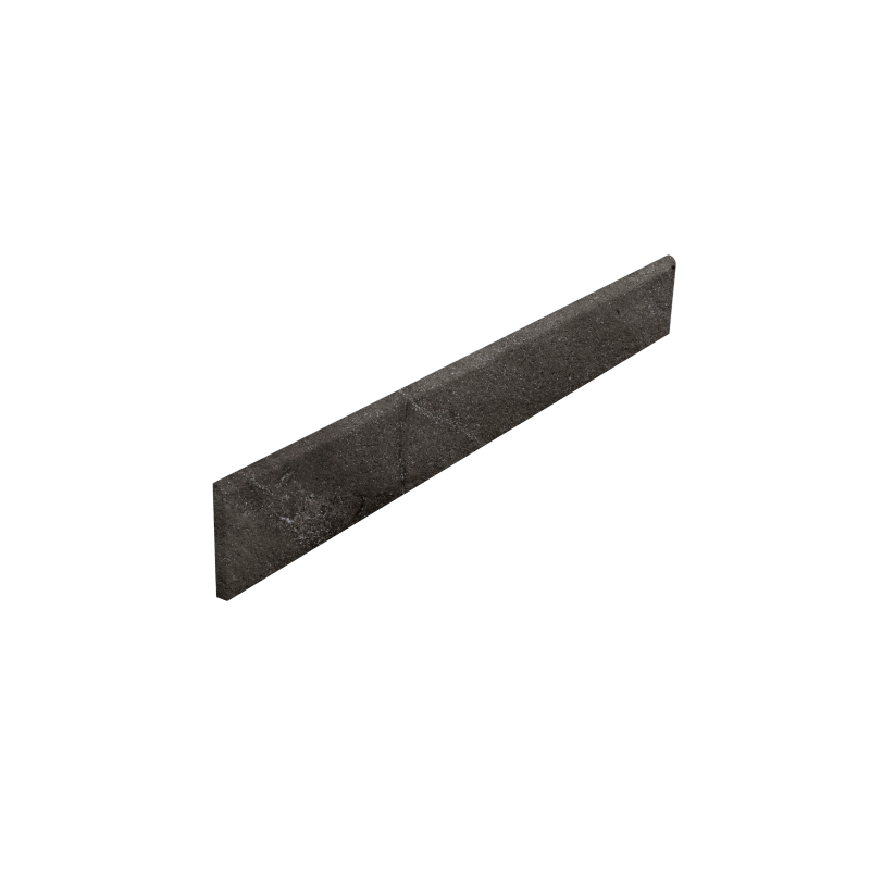 Dunkelgraue Fliesen-Sockelleiste für Innen- und Außenbereich.