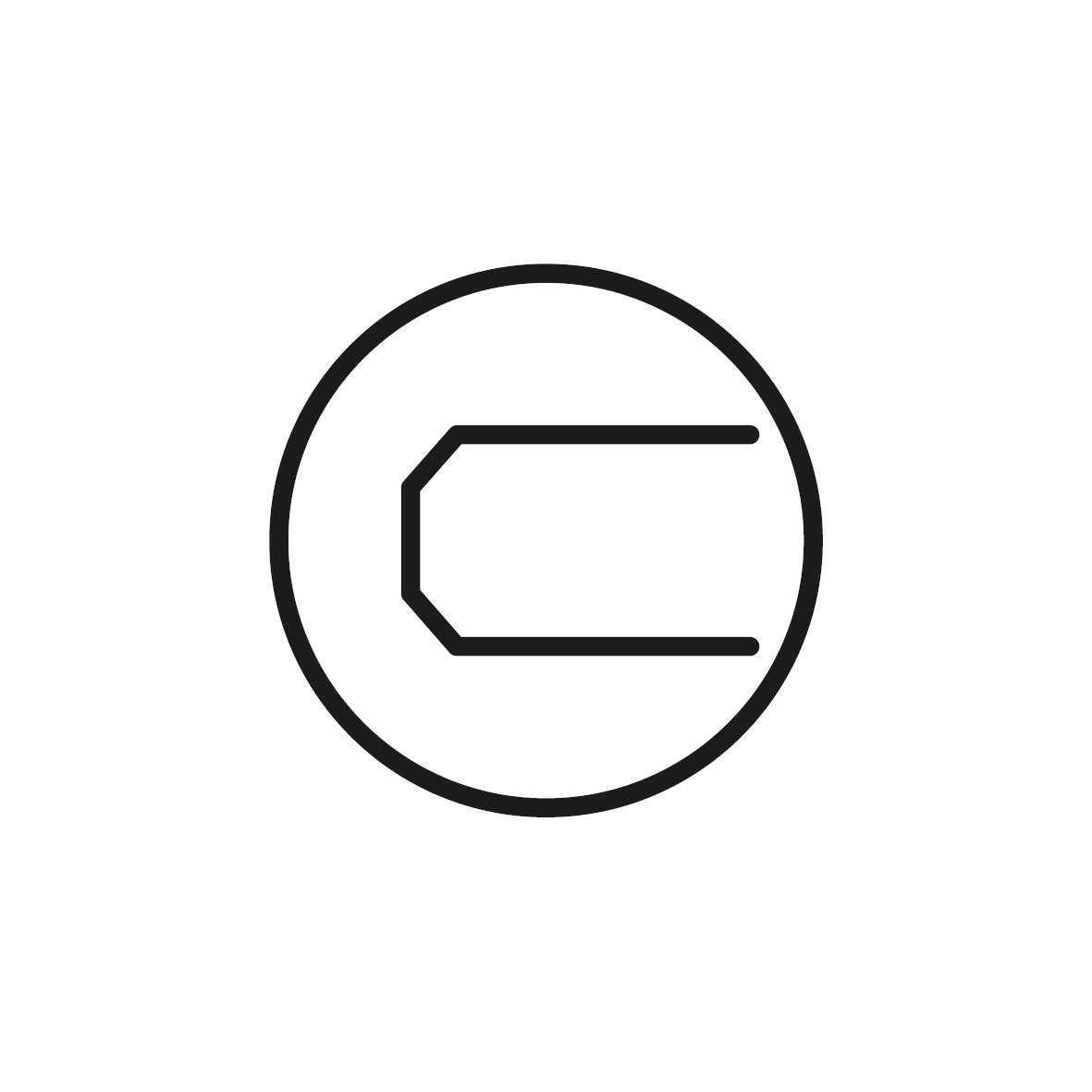 Profil-Icon: Stilisierte U-Form in einem Kreis.