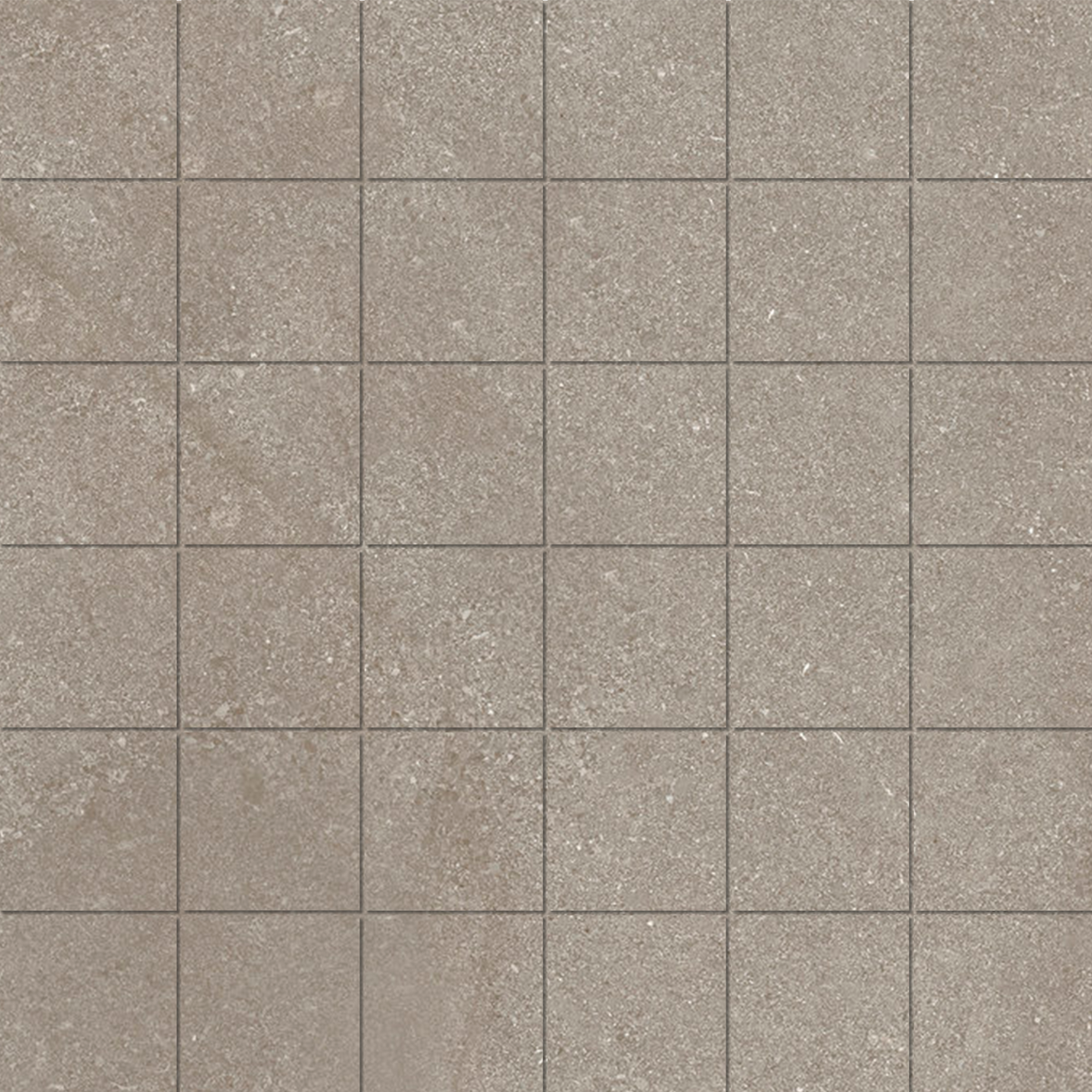 Beige quadratische Fliesen mit Natursteinoptik für Innen- und Außenbereiche.